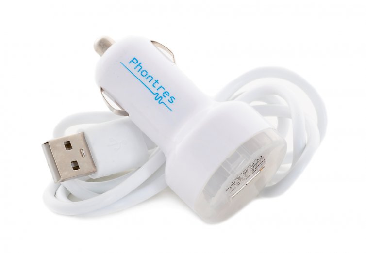 A-0006 Carica batteria da auto + micro cavo USB